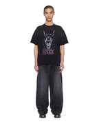 Mens K9 Ekcess Ss Tee Black Fade Oversized Tees - White