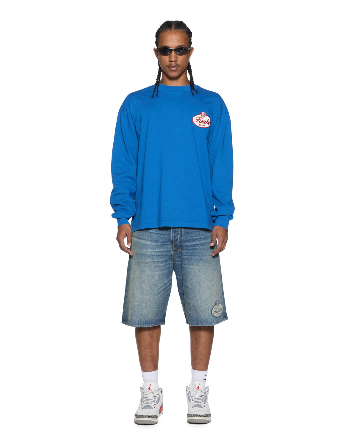 MENS KLASSE EKCESS LS TEE BOLT BLUE TEES
