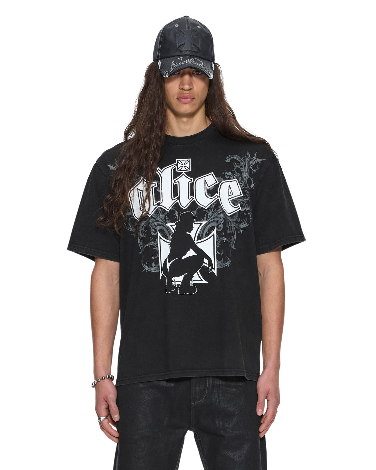 KSUBI X ALICE HOLLYWOOD GRAPHIC TEE BLACK