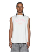 MENS LAYBEL EKCESS CUT OFF TEE TRU WHITE TEES