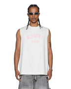 MENS LAYBEL EKCESS CUT OFF TEE TRU WHITE TEES