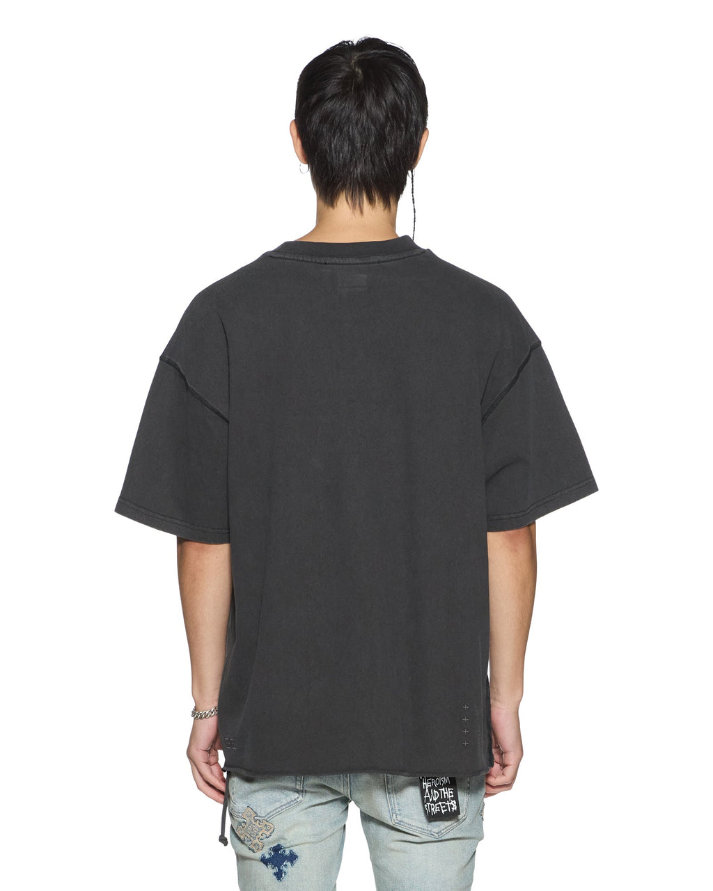 MENS LAYBEL EKCESS SS TEE WASHED BLACK TEES