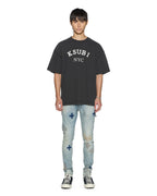 MENS LAYBEL EKCESS SS TEE WASHED BLACK TEES