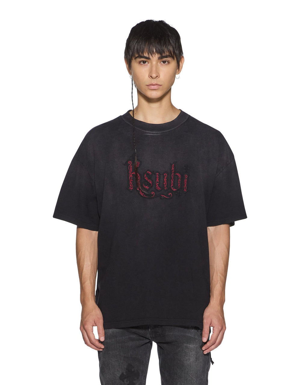 MENS PAISE EKCESS SS TEE BLACK FADE TEES