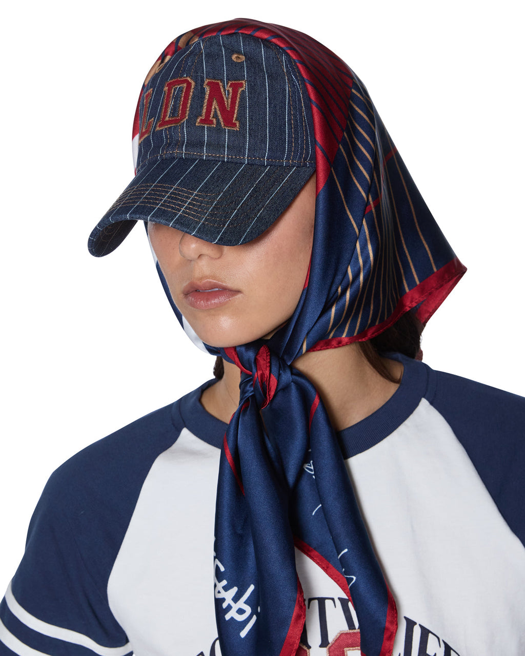 Ksubi X Lissy Roddy Silk Scarf Navy Accessories - Navy