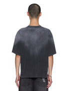 Mens Shield Halen Ss Tee Charcoal Fade Baggy Tees - Grey