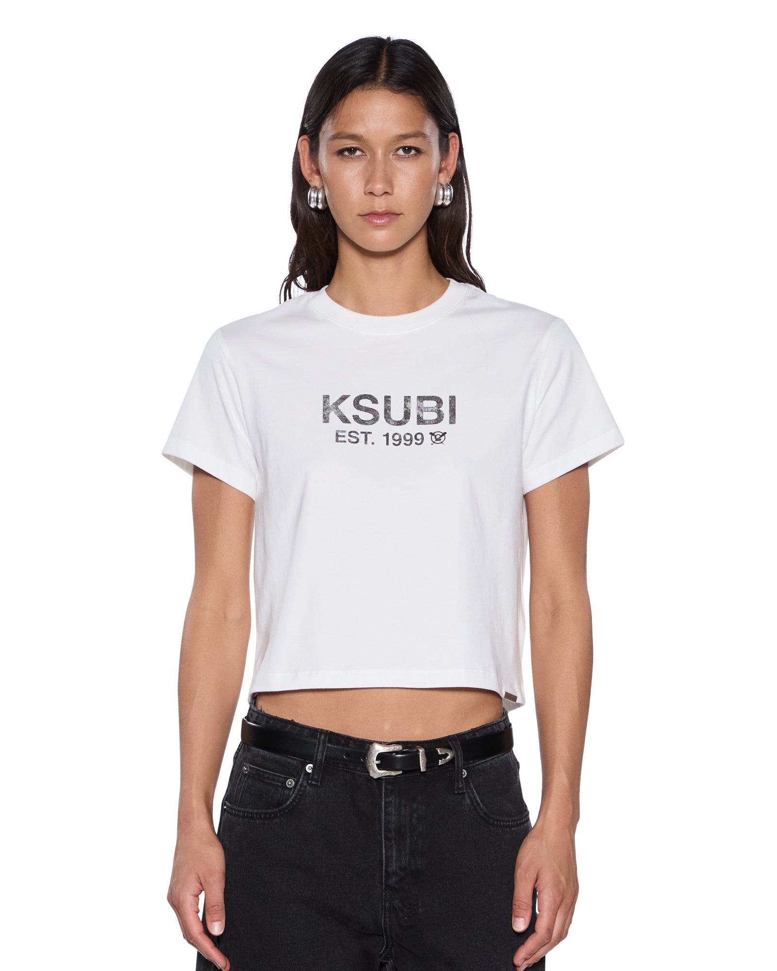 WOMENS  SHRUNKEN SS TEE VINTAGE WHITE SLIM TEES