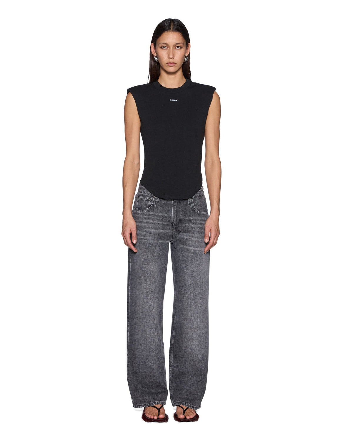 Womens Sott Capital Ss Tee Black Regular Tees - Black