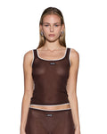 SOTT LAYERED CHLOE TANK CAMEL BROWN