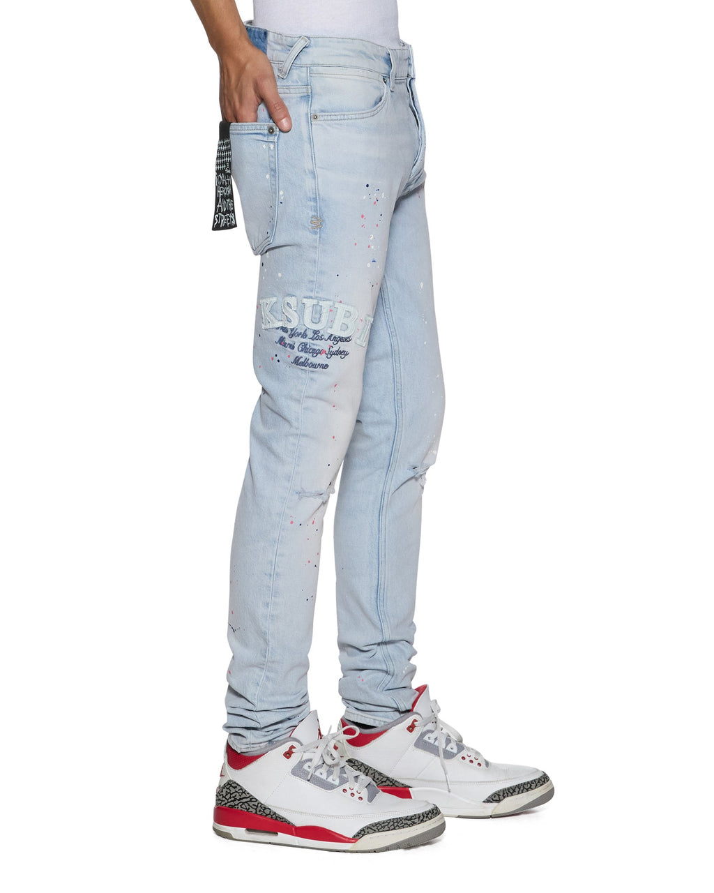 Mens Van Winkle Kstellar Genesis Skinny Denim Jeans - Denim