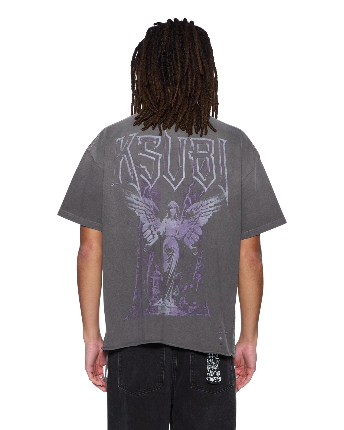 MENS UTOPIA ANGEL EKCESS  SS TEE CHARCOAL TEES