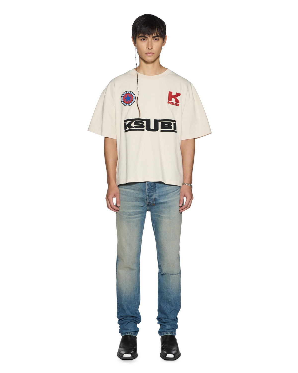 MENS ZOOM HALEN SS TEE ECRU TEES