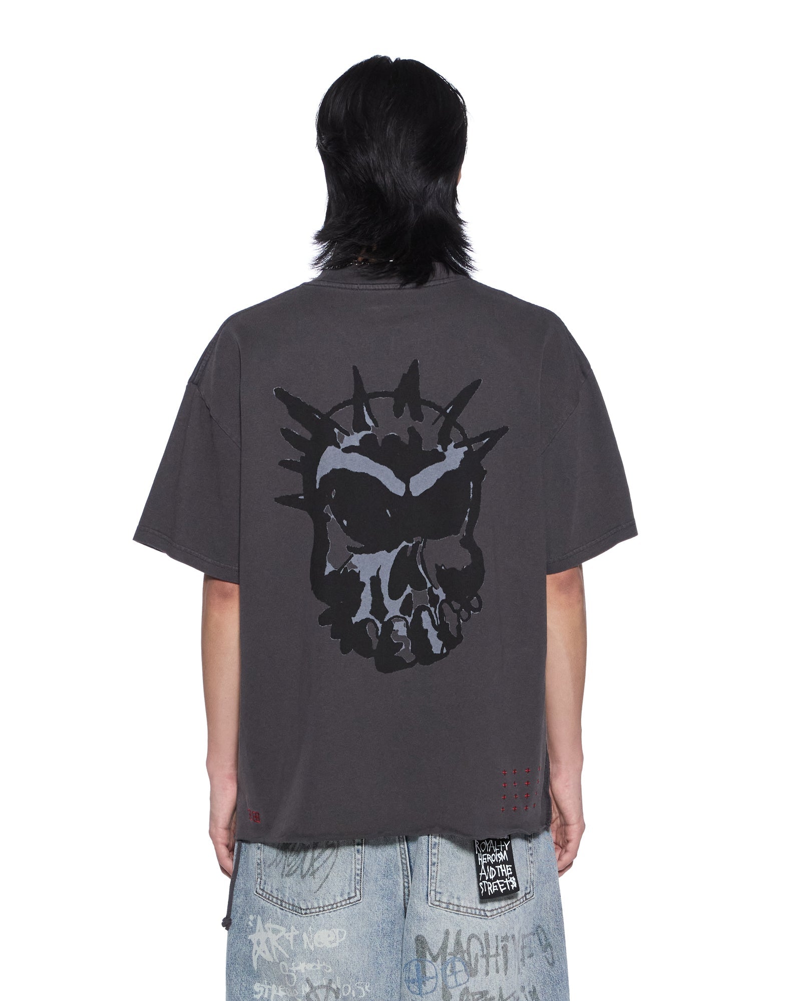 MENS  GRAFF EKCESS SS TEE OLD BLACK OVERSIZED TEES