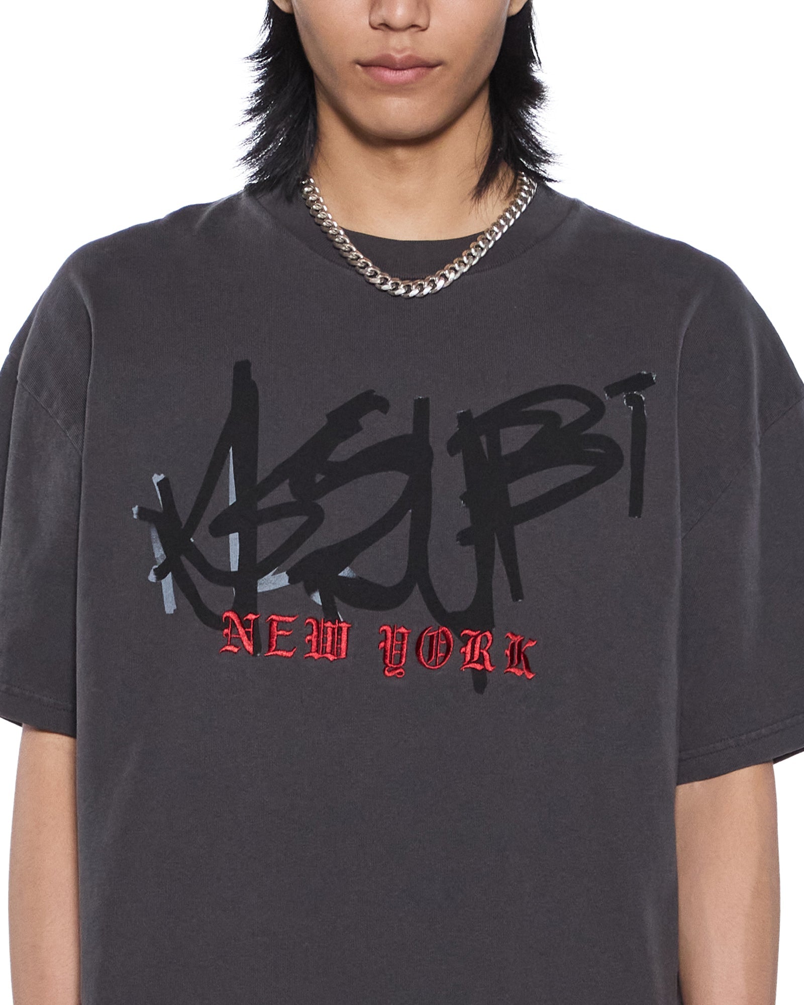 MENS  GRAFF EKCESS SS TEE OLD BLACK OVERSIZED TEES