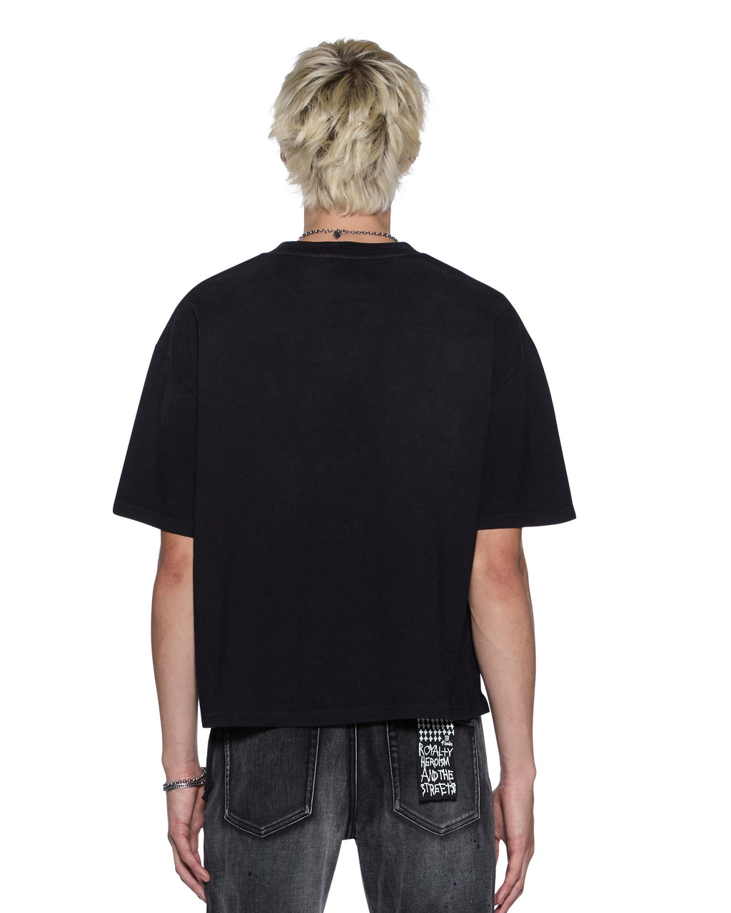 Mens Kstudio Halen Ss Tee Black Fade Baggy Tees - Black