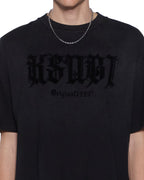 Mens Kstudio Halen Ss Tee Black Fade Baggy Tees - Black