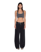 WOMENS 1999 ORIGIN CROPPED TANK CHARCOAL TEES