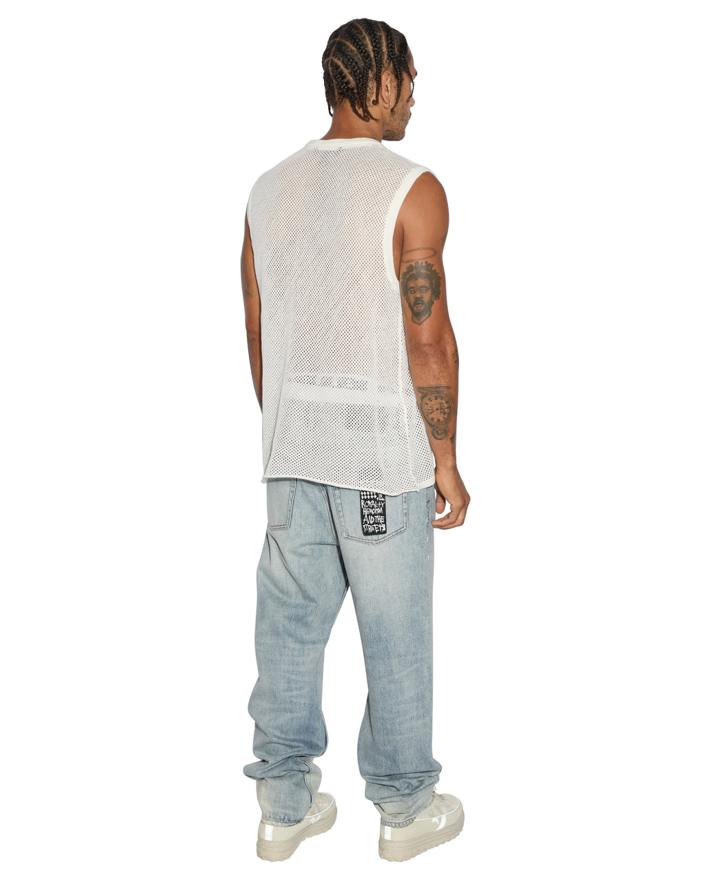 MENS NETWORTH TANK WHITE TEES