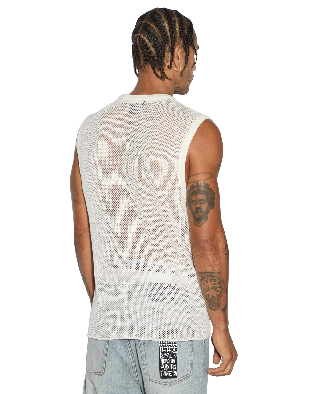 MENS NETWORTH TANK WHITE TEES