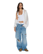 WOMENS ORIGIN TANK GARTER WHITE FASHION TOPS