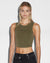 WOMENS  SOTT SYNDICATE TANK KHAKI FASHION TOPS