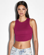 Womens Syndicate Tank Orchid Fitted Fashion Tops - Pink