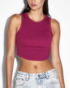 Womens Syndicate Tank Orchid Fitted Fashion Tops - Pink
