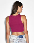 Womens Syndicate Tank Orchid Fitted Fashion Tops - Pink