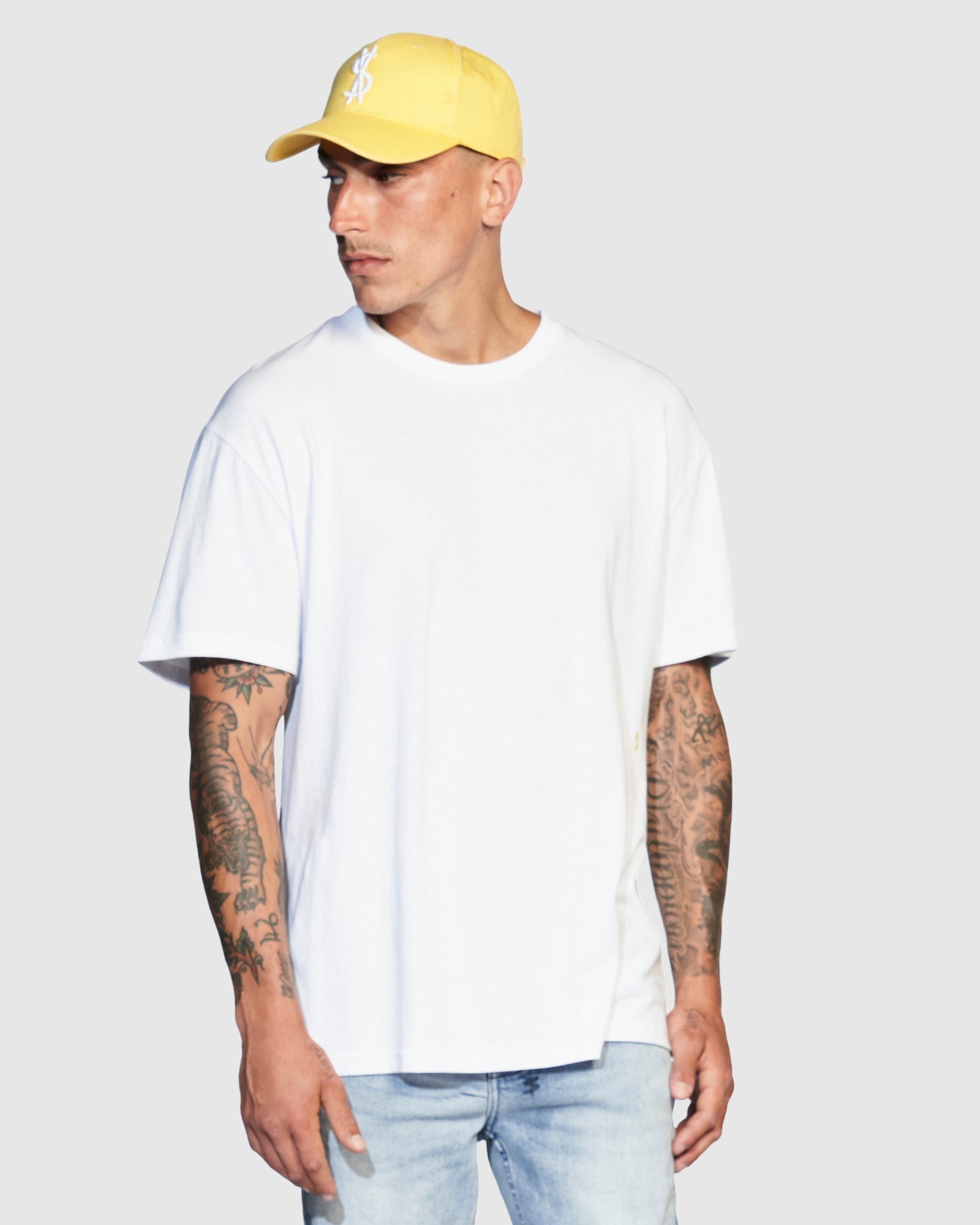  4 X 4 CROSS DOLLAR CAP YELLOW HEADWEAR