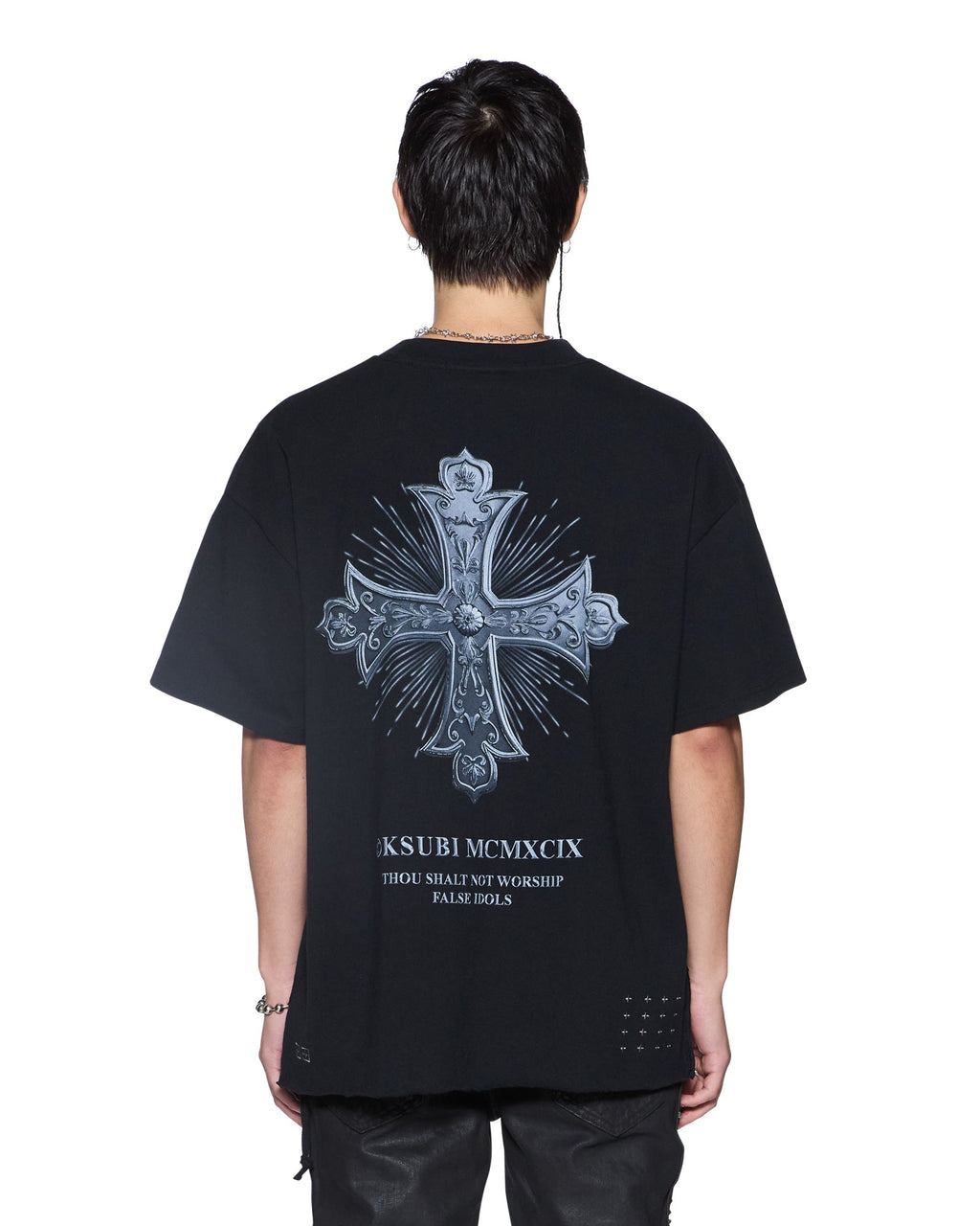 MENS FALSE IDOLS EKCESS SS TEE JET BLACK TEES