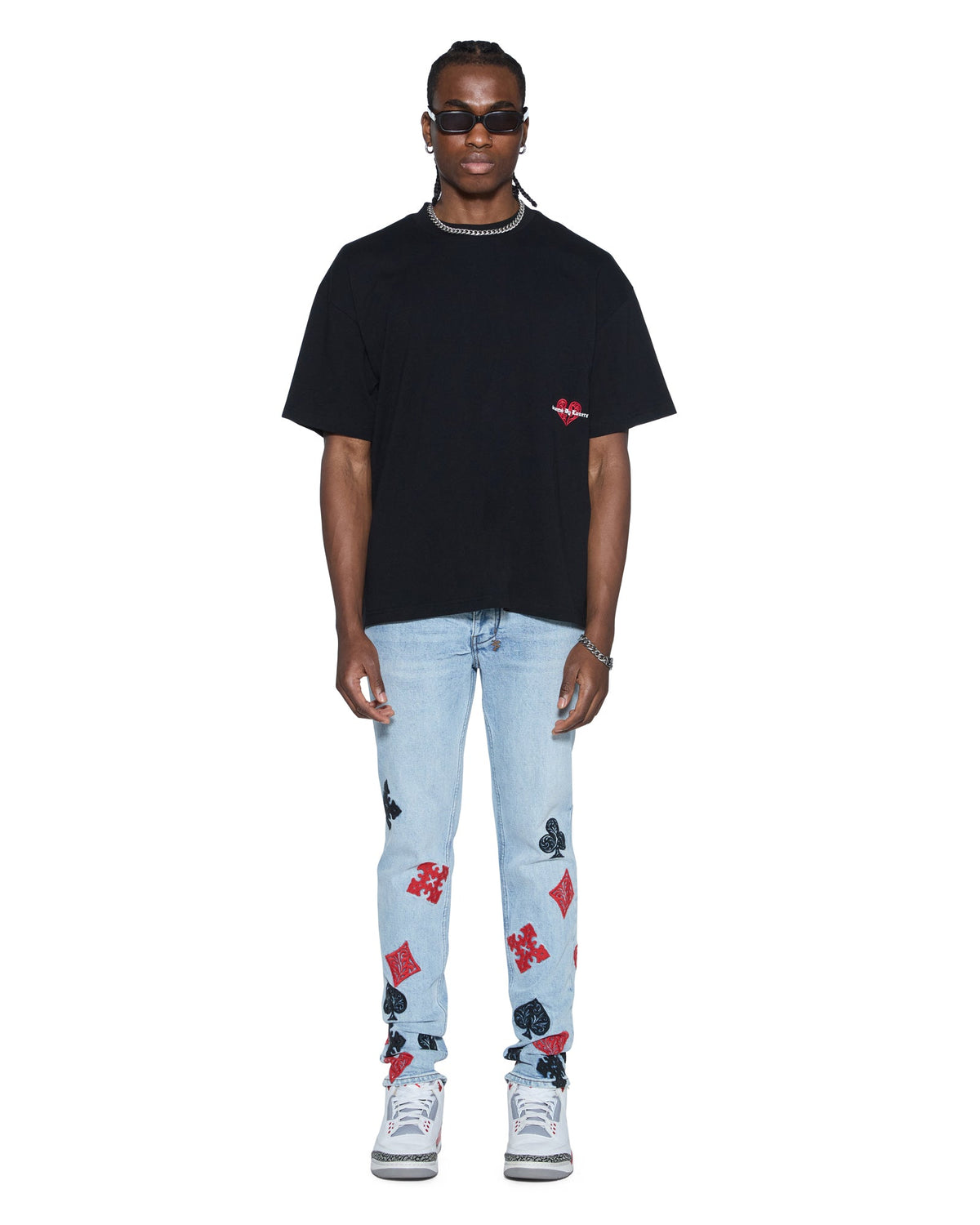 MENS HBL EKCESS SS TEE PEACHED BLACK TEES