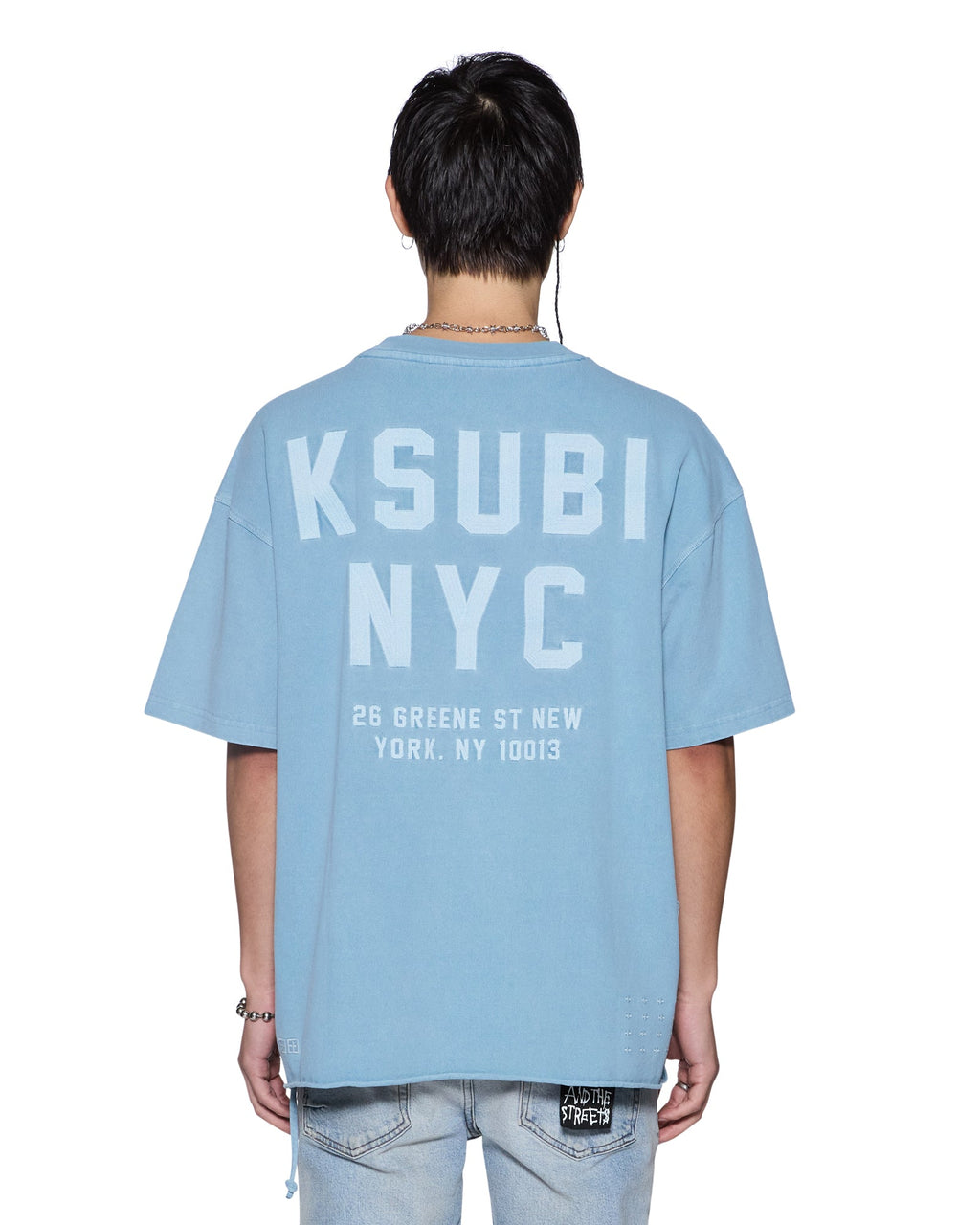 MENS K-LOCK BIGGIE SS TEE SUMMER BLUE TEES