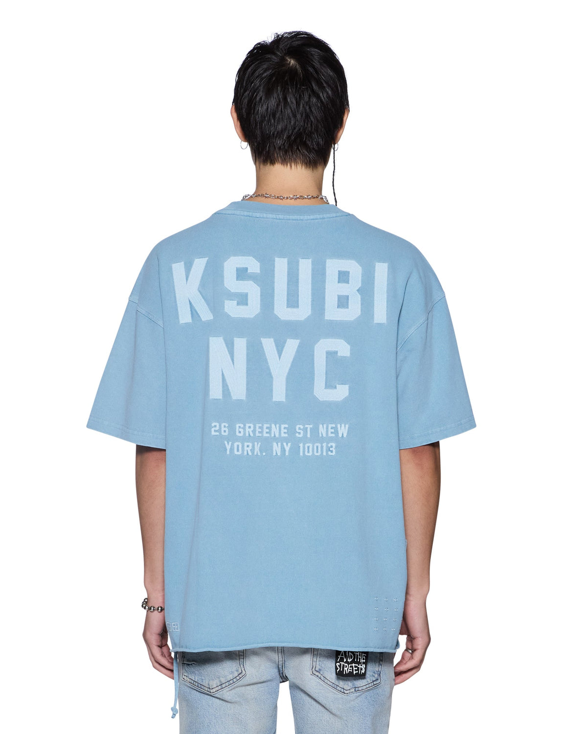 MENS K-LOCK BIGGIE SS TEE SUMMER BLUE TEES