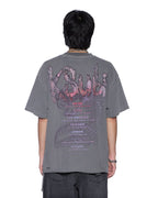 MENS KNOTTED EKCESS SS TEE CHARCOAL TEES
