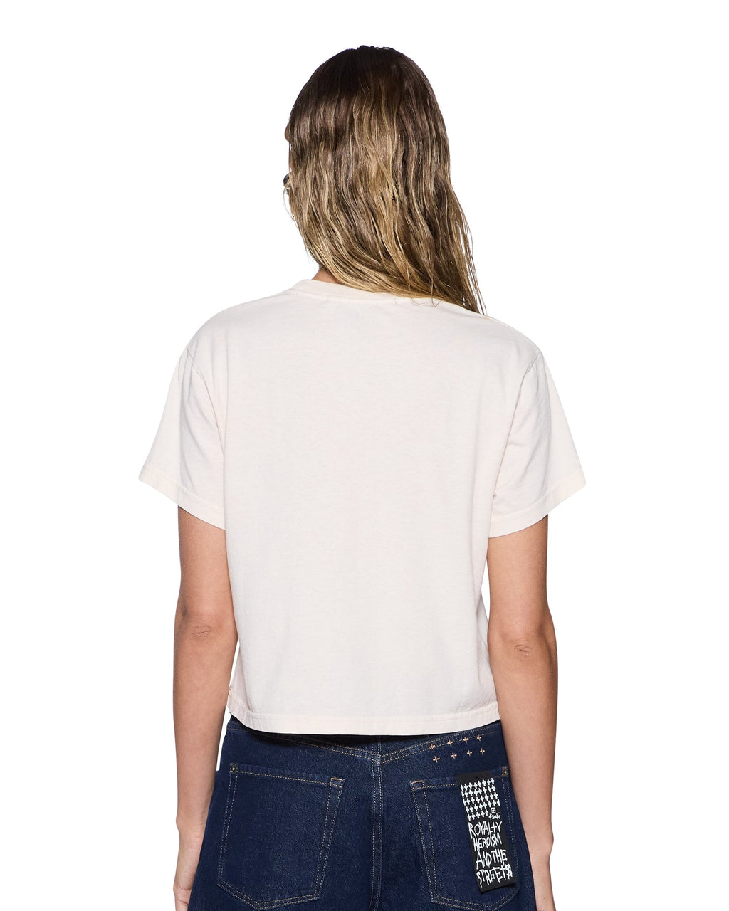 WOMENS LETS FACE IT SHRUNKEN SS TEE BONE TEES