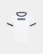 WOMENS 1999 MINI SS TEE WHITE NAVY TEES