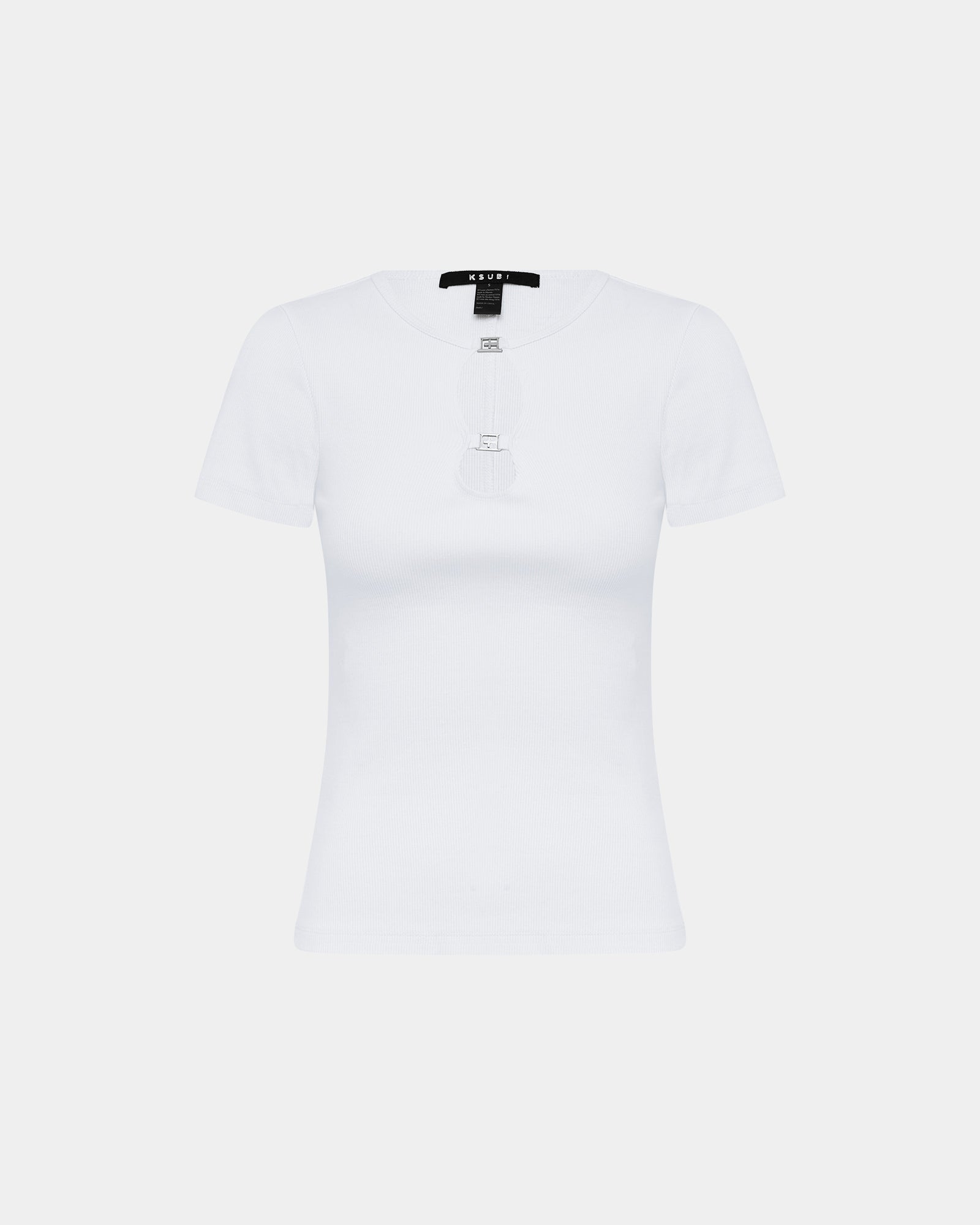 2 CHARM SS TEE WHITE