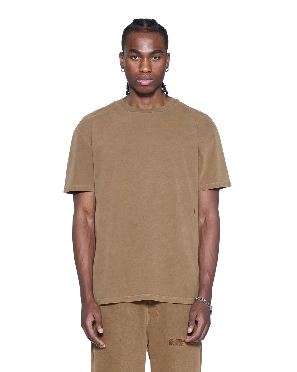 Mens 4x4 Luxe Biggie Ss Tee Espresso Oversized Tees - Brown
