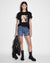 WOMENS  DIE HARD OH G SS TEE BLACK OVERSIZED TEES