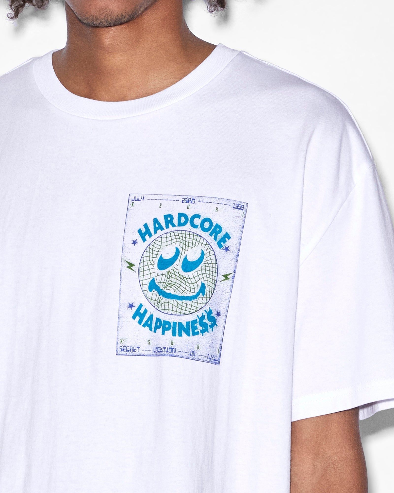 HARDCORE BIGGIE SS TEE TRU WHITE