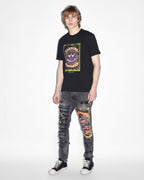 Mens Hardcore Kash Ss Tee Jet Black Regular Tees - Black