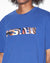 MENS  MIND STATE BIGGIE SS TEE SOLID BLUE OVERSIZED TEES
