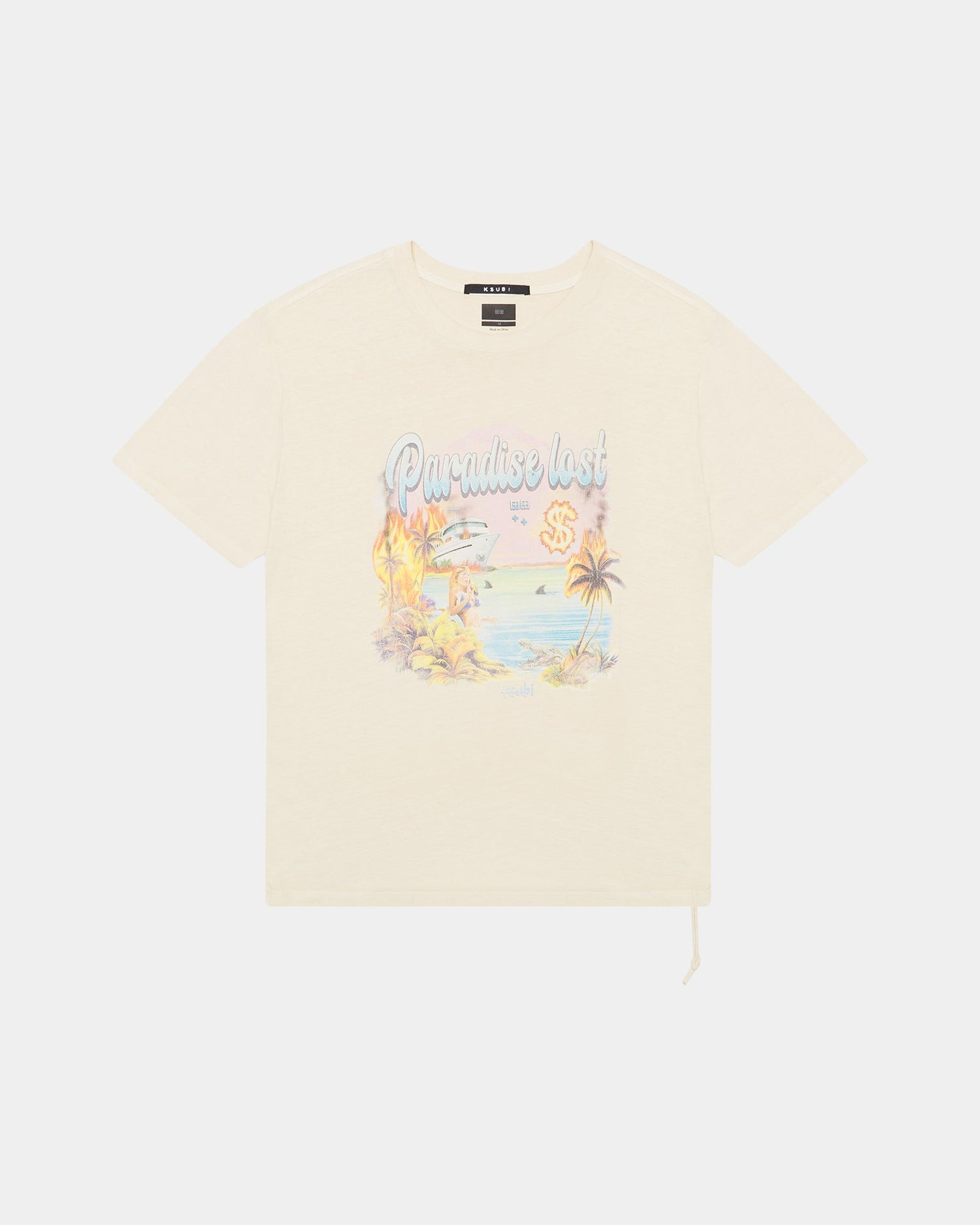 PARADISE BIGGIE SS TEE DUSTY DESERT