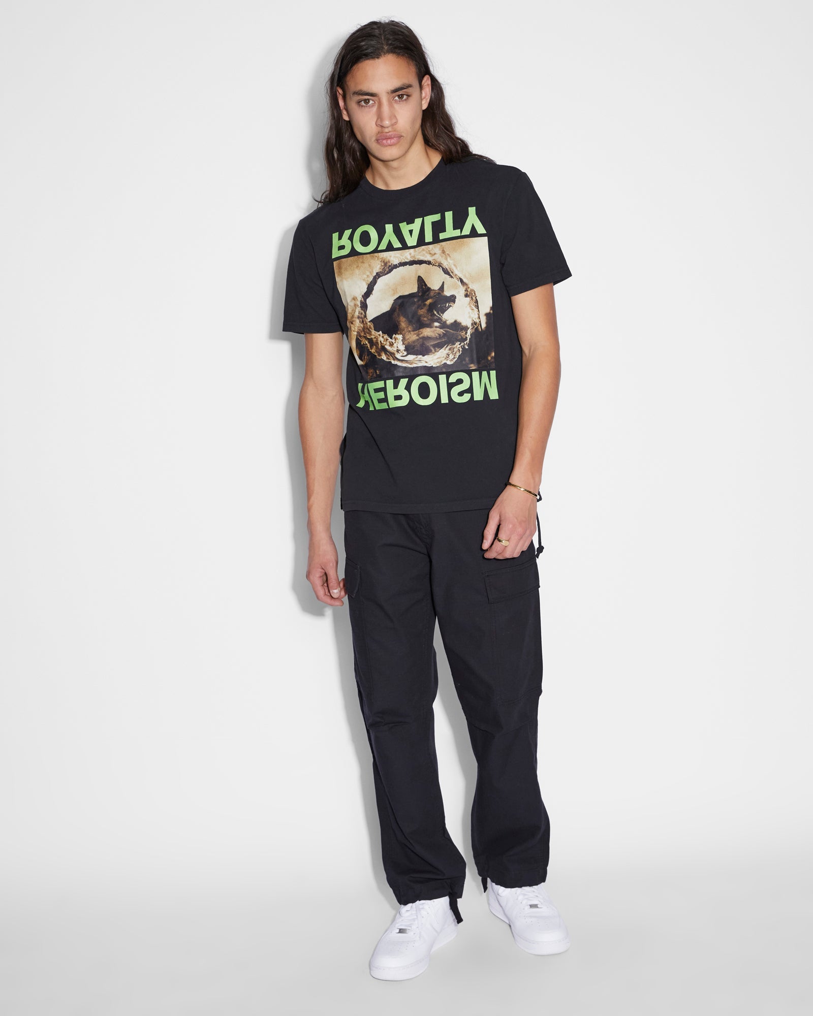 MENS  SHEPHARD KASH SS TEE JET BLACK REGULAR TEES