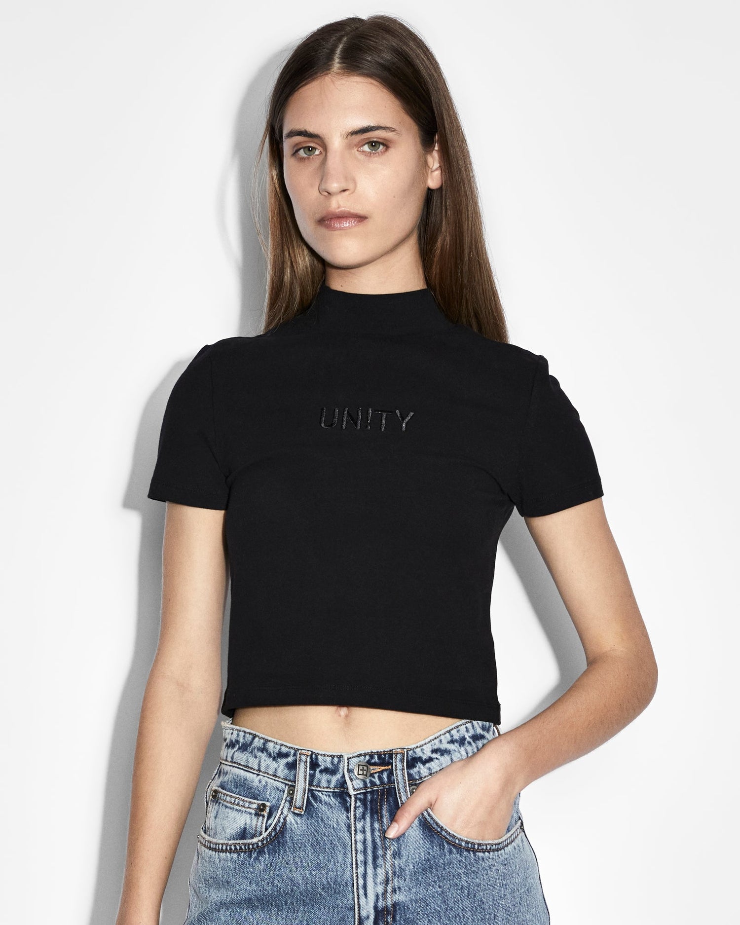 UNITY MOCK BABY SS TEE BLACK