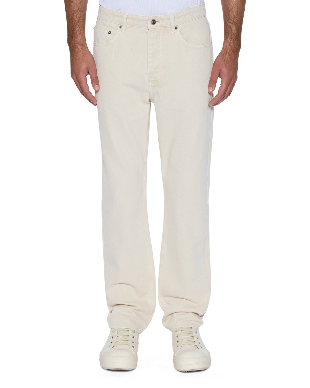 MENS HAZLOW ECRU DENIM JEANS