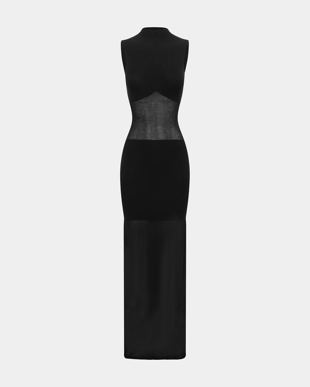 Womens Tonik Milano Dress Black Slim Knitwear - Black