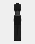 Womens Tonik Milano Dress Black Slim Knitwear - Black