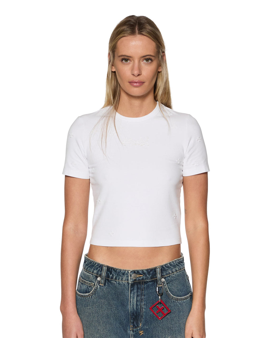 WOMENS 1999 PLUS BABY TEE WHITE TEES
