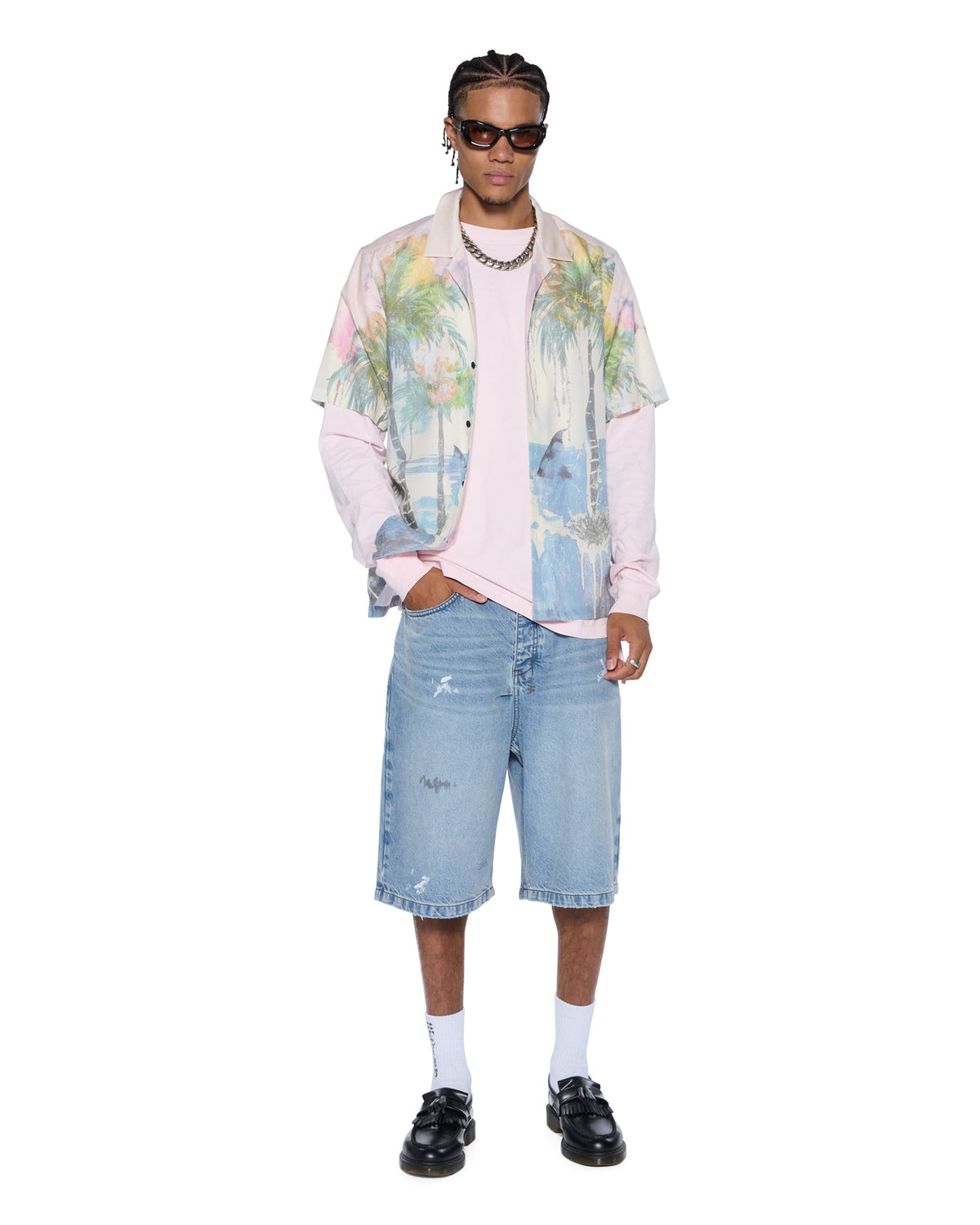 MENS ALLDAY BIGGIE LS TEE ICE QUARTZ TEES